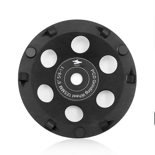 SHDIATOOL PCD Schleifteller zum Entfernen von Epoxidharzkleber, Mastixfarbe und Betonbodenbeschichtungen, 5/8-11 Gewinde, erhältlich in 4,5" 5"