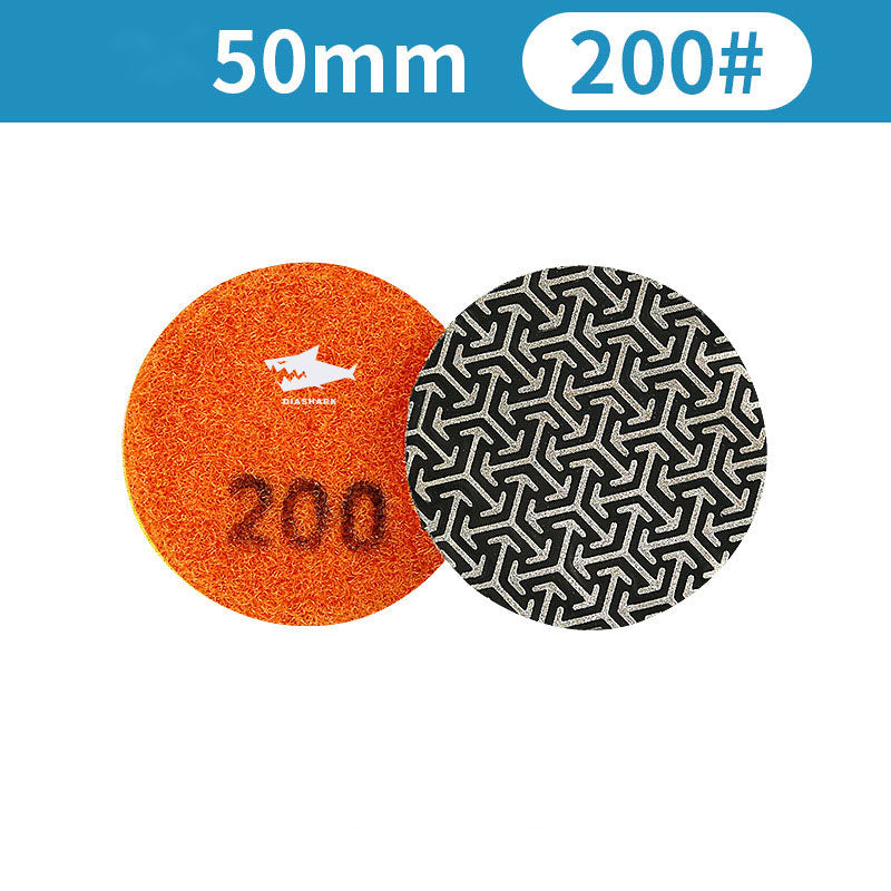 SHDIATOOL Almohadillas de Pulido de Diamante de Esponja Engrosada de 4"/100mm para Mármol de Piedra Blanda, 3 unidades/juego