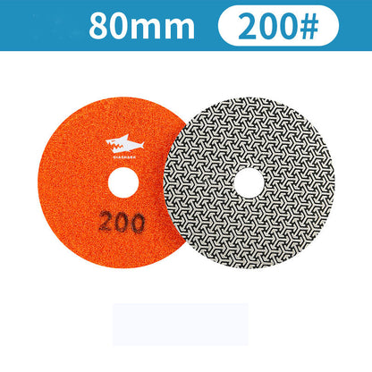 SHDIATOOL Almohadillas de Pulido de Diamante de Esponja Engrosada de 4"/100mm para Mármol de Piedra Blanda, 3 unidades/juego