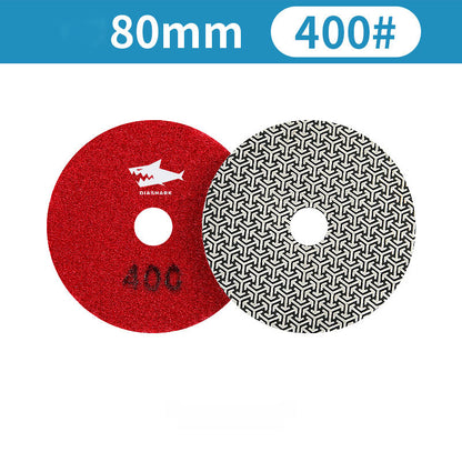 SHDIATOOL Almohadillas de Pulido de Diamante de Esponja Engrosada de 4"/100mm para Mármol de Piedra Blanda, 3 unidades/juego