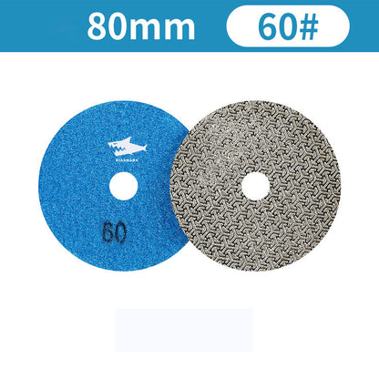 SHDIATOOL Almohadillas de Pulido de Diamante de Esponja Engrosada de 4"/100mm para Mármol de Piedra Blanda, 3 unidades/juego