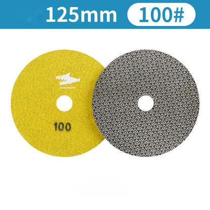 SHDIATOOL Almohadillas de Pulido de Diamante de Esponja Engrosada de 4"/100mm para Mármol de Piedra Blanda, 3 unidades/juego