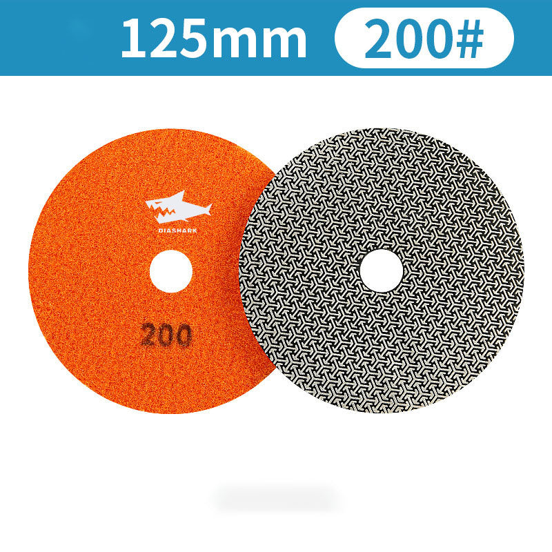 SHDIATOOL Almohadillas de Pulido de Diamante de Esponja Engrosada de 4"/100mm para Mármol de Piedra Blanda, 3 unidades/juego