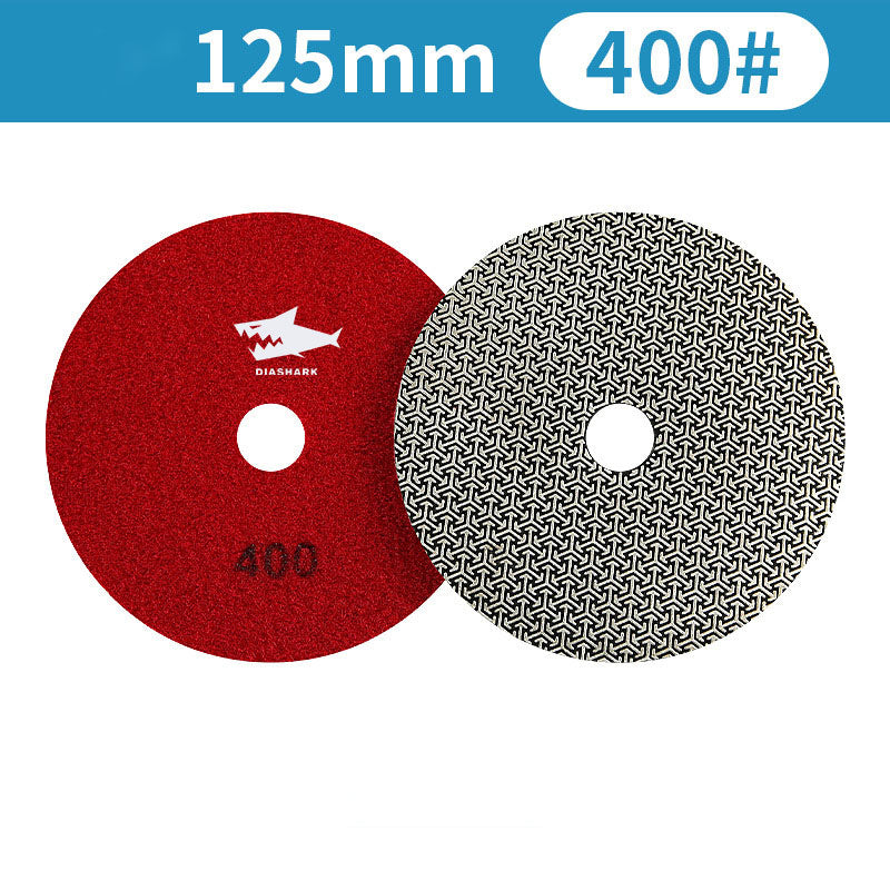 SHDIATOOL Almohadillas de Pulido de Diamante de Esponja Engrosada de 4"/100mm para Mármol de Piedra Blanda, 3 unidades/juego