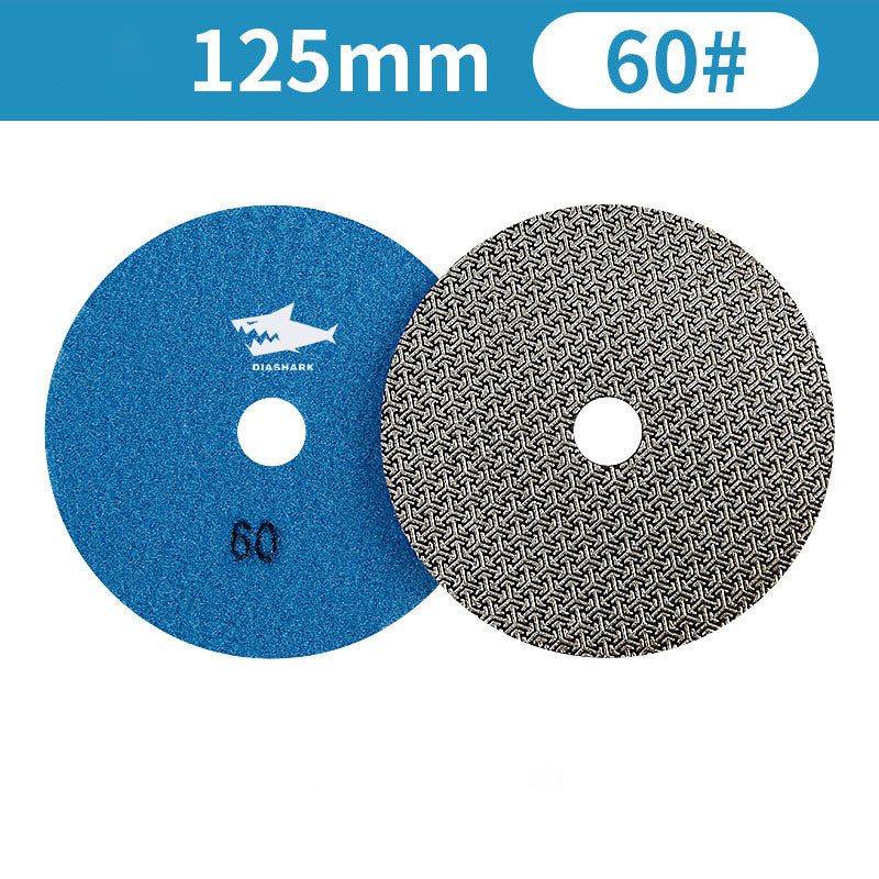 SHDIATOOL Almohadillas de Pulido de Diamante de Esponja Engrosada de 4"/100mm para Mármol de Piedra Blanda, 3 unidades/juego