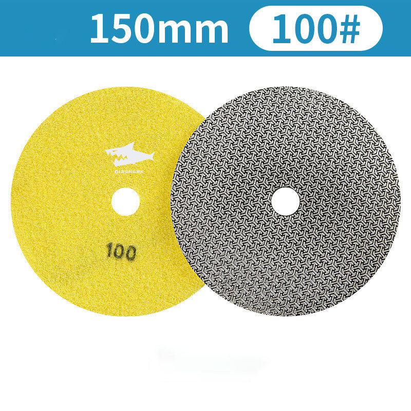 SHDIATOOL Almohadillas de Pulido de Diamante de Esponja Engrosada de 4"/100mm para Mármol de Piedra Blanda, 3 unidades/juego