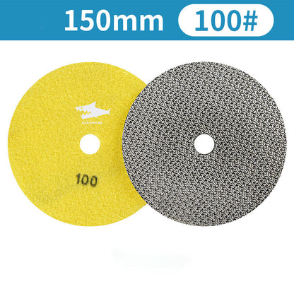 SHDIATOOL Almohadillas de Pulido de Diamante de Esponja Engrosada de 4"/100mm para Mármol de Piedra Blanda, 3 unidades/juego