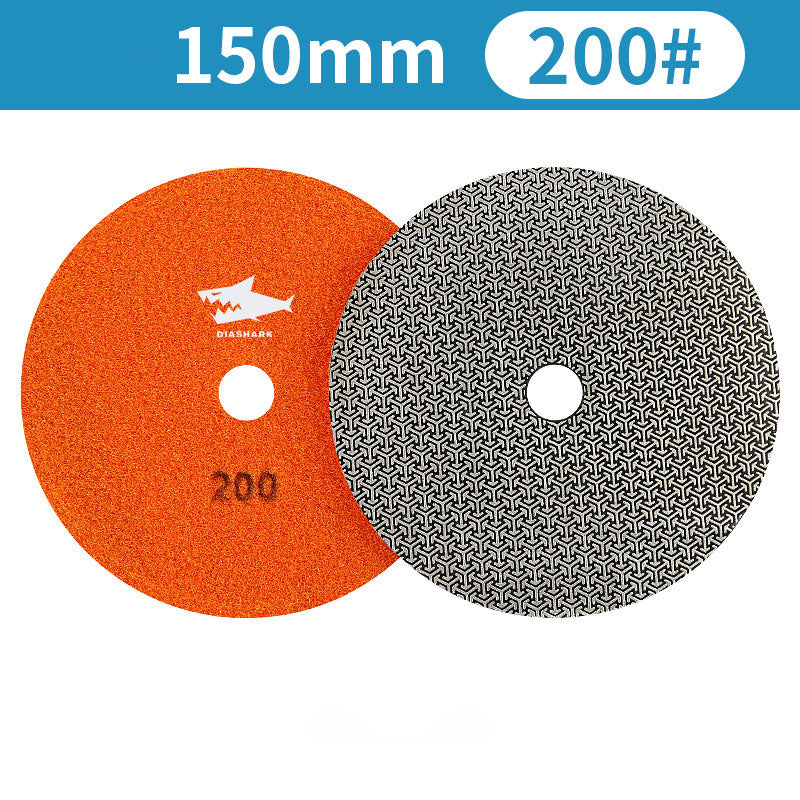 SHDIATOOL Almohadillas de Pulido de Diamante de Esponja Engrosada de 4"/100mm para Mármol de Piedra Blanda, 3 unidades/juego