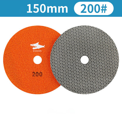 SHDIATOOL Almohadillas de Pulido de Diamante de Esponja Engrosada de 4"/100mm para Mármol de Piedra Blanda, 3 unidades/juego