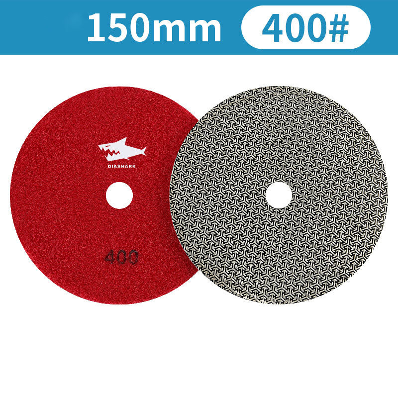 SHDIATOOL Almohadillas de Pulido de Diamante de Esponja Engrosada de 4"/100mm para Mármol de Piedra Blanda, 3 unidades/juego