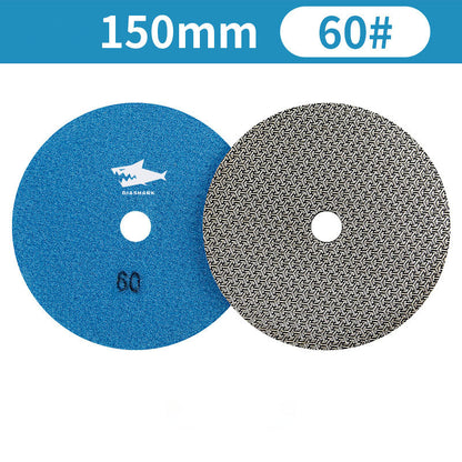 SHDIATOOL Almohadillas de Pulido de Diamante de Esponja Engrosada de 4"/100mm para Mármol de Piedra Blanda, 3 unidades/juego