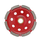 Diashark Concrete Turbo Row Diamond Grinding Cup Wheel Hard Masonry Marble Weld Turbo Cup Disc Fits 7/8 Inch Arbor from 4" to 7"