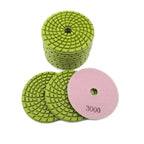 Diashrk 4" Concrete Wet Diamond Polishing Pads Polishing  Concrete 9/12pcs