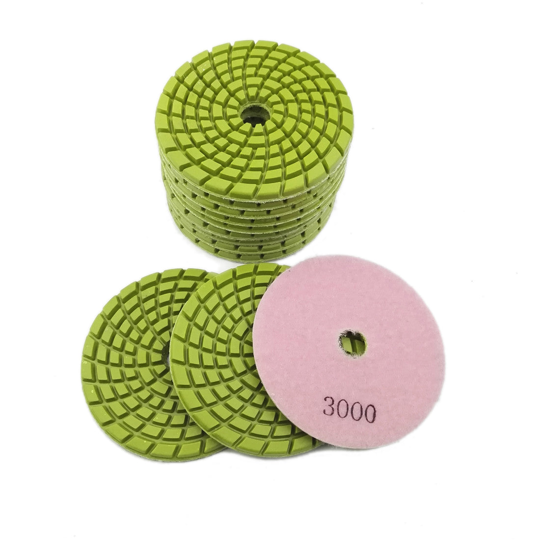 Diashrk 9pcs/12pcs 4" Concrete Resin Wet Diamond Polishing Pads Polishing  Concrete