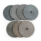 DIASHARK 4" Super Diamond Wet/Dry Polishing Pads for Granite Marble