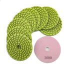 Diashrk 4" Concrete Wet Diamond Polishing Pads Polishing  Concrete 9/12pcs