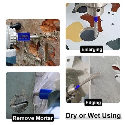 Diashark Diamond Mortar Raking Bit for Mortar Raking Tuck Pointing Masonry Stone Brick Removal M14 or 5/8"-11 Thread or Shank