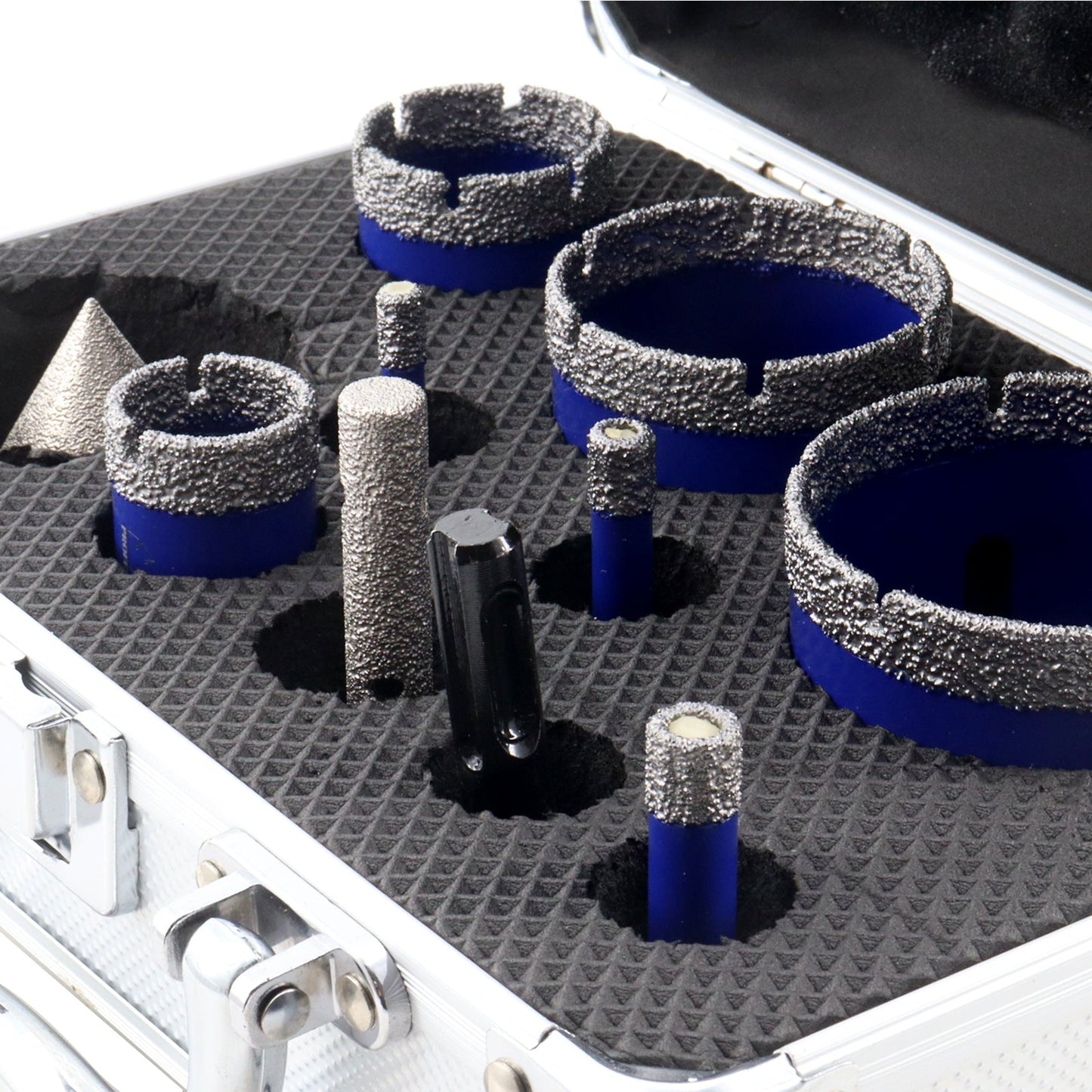 Broca de corona de diamante con rosca 5/8-11 para porcelanato, granito, mármol, cerámica 10 unidades/caja Almacén en EE. UU.