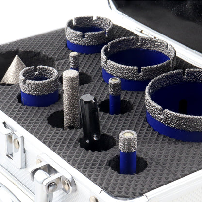 Broca de corona de diamante con rosca 5/8-11 para porcelanato, granito, mármol, cerámica 10 unidades/caja Almacén en EE. UU.