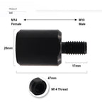 Adaptador de rosca M14 5/8"-11 M10 DIASHARK para brocas Convertidor de conexión para muelas abrasivas