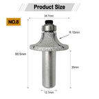 Diashark Diamond Router Bits with 1/2" Shank for Granite Marble 31 sizes 2pcs