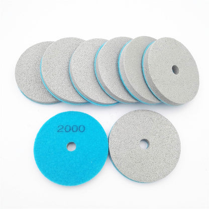 4" Schwammfaser-Polierpads für Marmor und weichere Steine