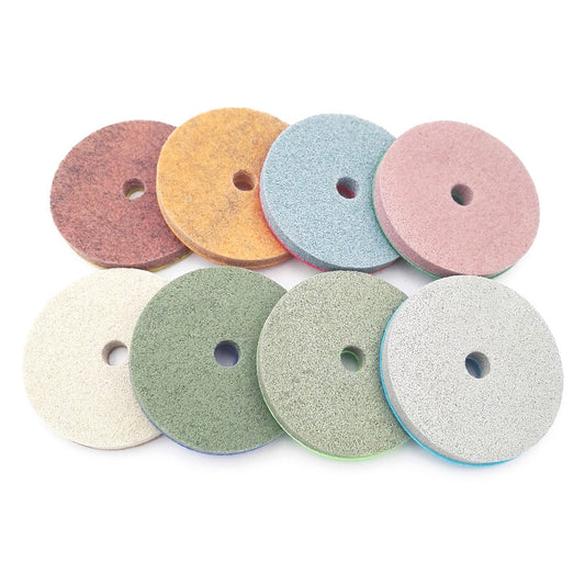 4" Schwammfaser-Polierpads für Marmor und weichere Steine