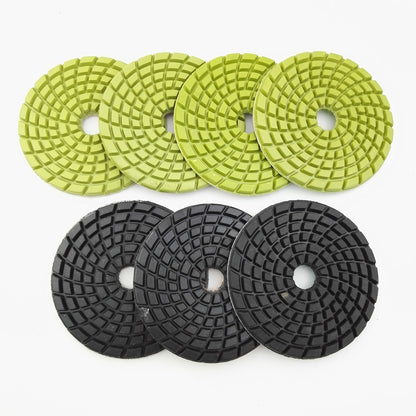 Diashrk 9pcs/12pcs 4" Concrete Resin Wet Diamond Polishing Pads Polishing  Concrete