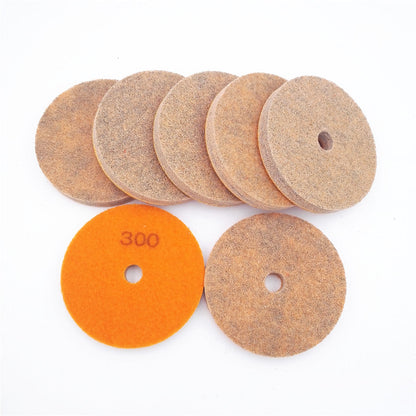 4" Schwammfaser-Polierpads für Marmor und weichere Steine