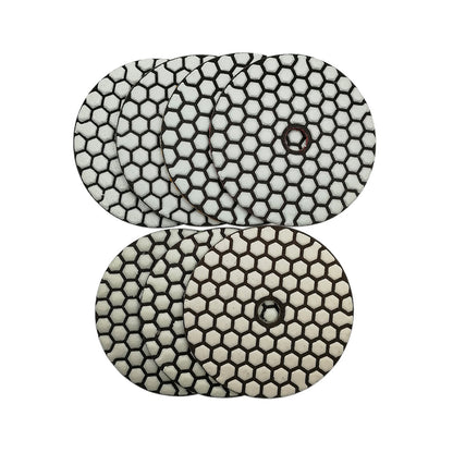 Diashark 7pcs/set #50-buffering #3000 Grit 4 inch Dry Diamond Polishing Pad for Granite Marble