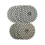 Diashark 4inch Dry Diamond Polishing Pad for Granite 8pcs/set Mixed Grits Plus a Base Backer
